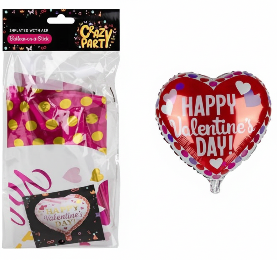 Balloon with Heart Shape Valentine - Various Colours