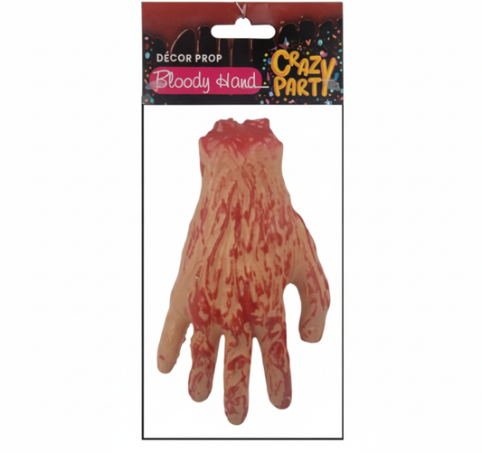 Plastic Bloody Hand Party Prop