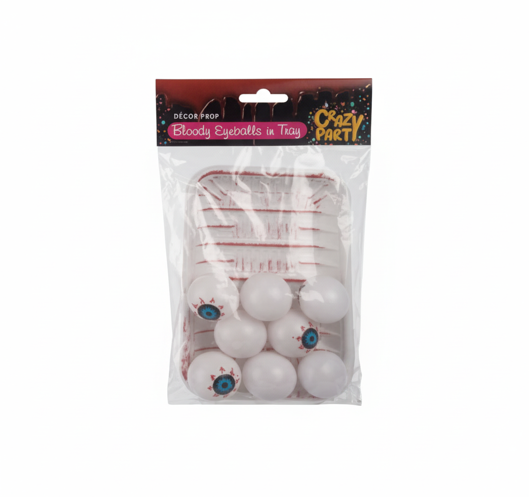 Party Prop Eyeballs with Tray