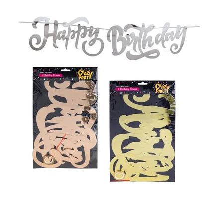 Party Banner Happy Birthday Cutout - 1.1 m