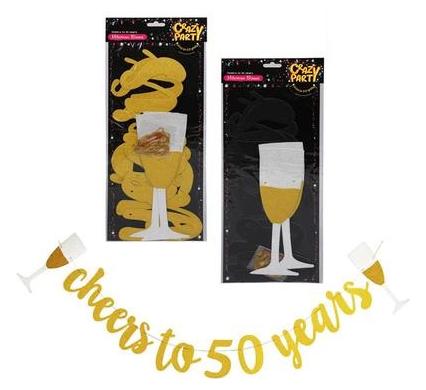 Party Banner Milestone 3 Meter No-50