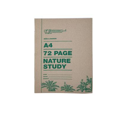 Book Soft Cover A4 - 72 Pages - Nature Study Irish with Margin - 20 Pack