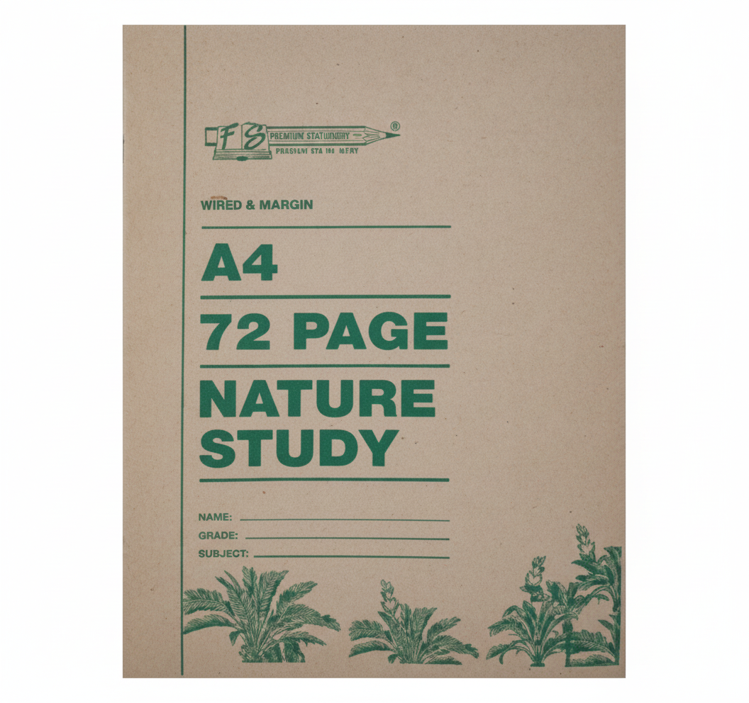 Soft Cover Irish Nature Study Book (A4, 72 Pages) with Margin - 20 Pack
