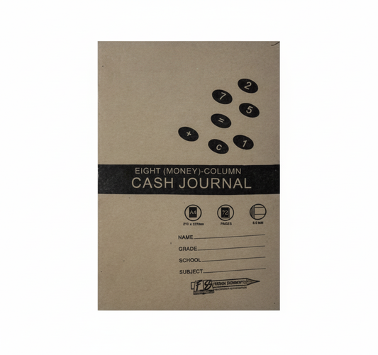 Book Soft Cover A4 Cash Journal - 72 Pages