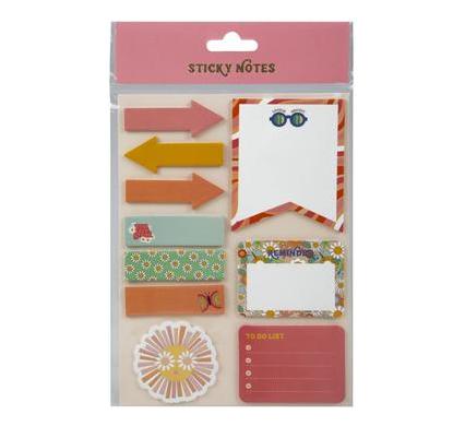 Note Pad Self Stick Novelty Set - Assorted