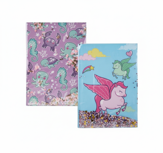Novelty Notebook with Sequin Cover - A5 Size - 70 Pages