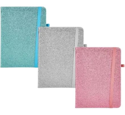 Novelty Notebook Glitter - A5 Size - 80 Pages
