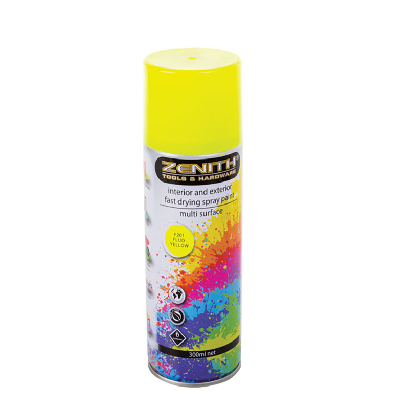 Zenith Spray Paint – 300ml Can Fluorescent Yellow – Albatross Wholesale