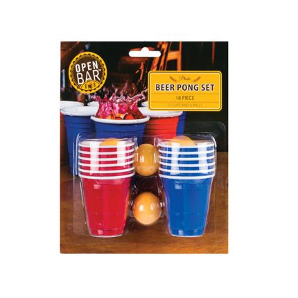 Beer Pong Red Plastic Cups - 20PC
